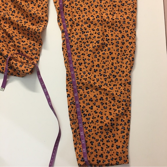 ‼️SOLD‼️Orange & Blue Leopard High Waisted Pants - Picture 13 of 13